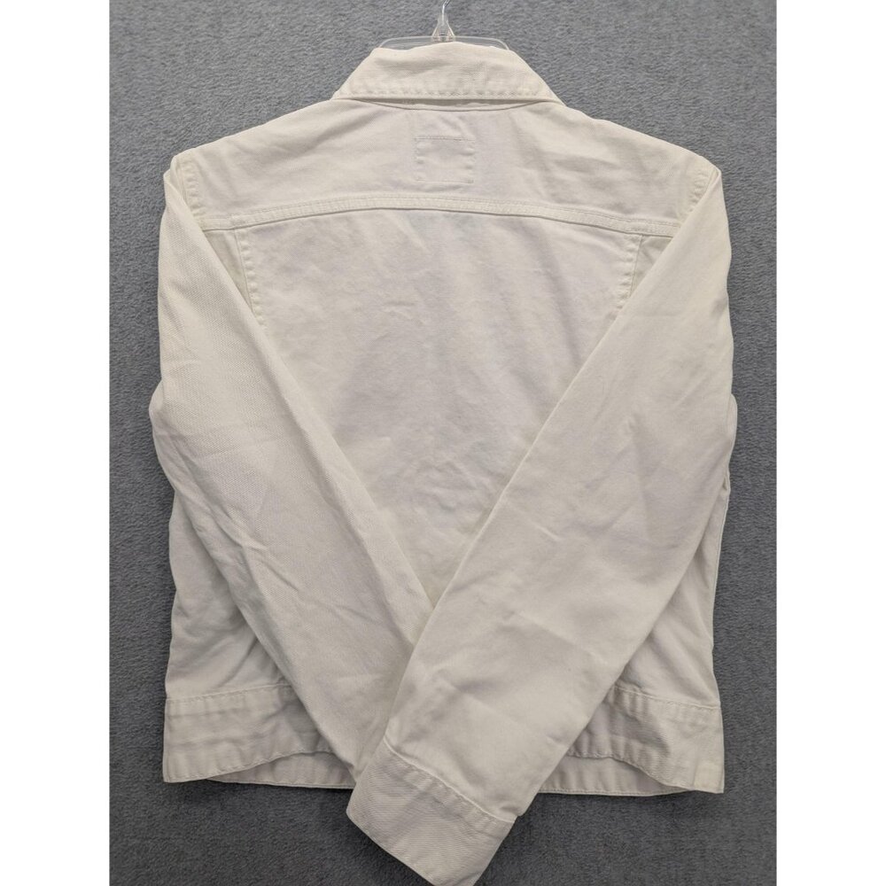 Lucky Brand Jacket Womens Medium White Sabrina Denim Jean Trucker Casual - Picture 5 of 9